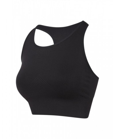 Longline Anti-chafe Seamless Bra Black $10.79 Active