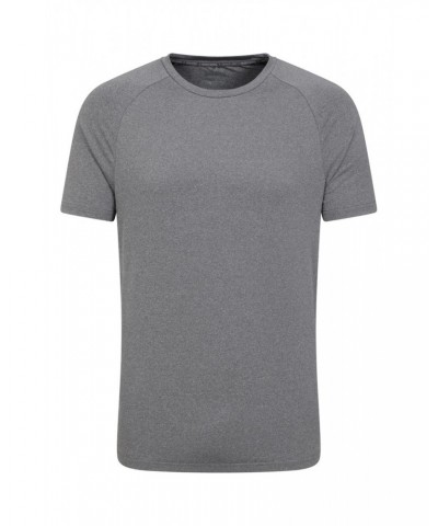 Agra Mens Melange T-Shirt Black $13.50 Active