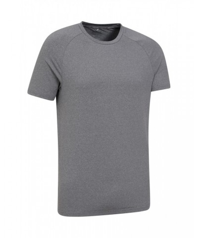 Agra Mens Melange T-Shirt Black $13.50 Active