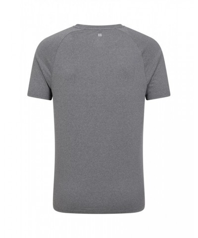 Agra Mens Melange T-Shirt Black $13.50 Active