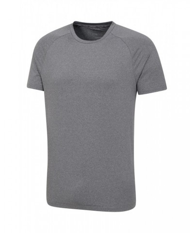 Agra Mens Melange T-Shirt Black $13.50 Active