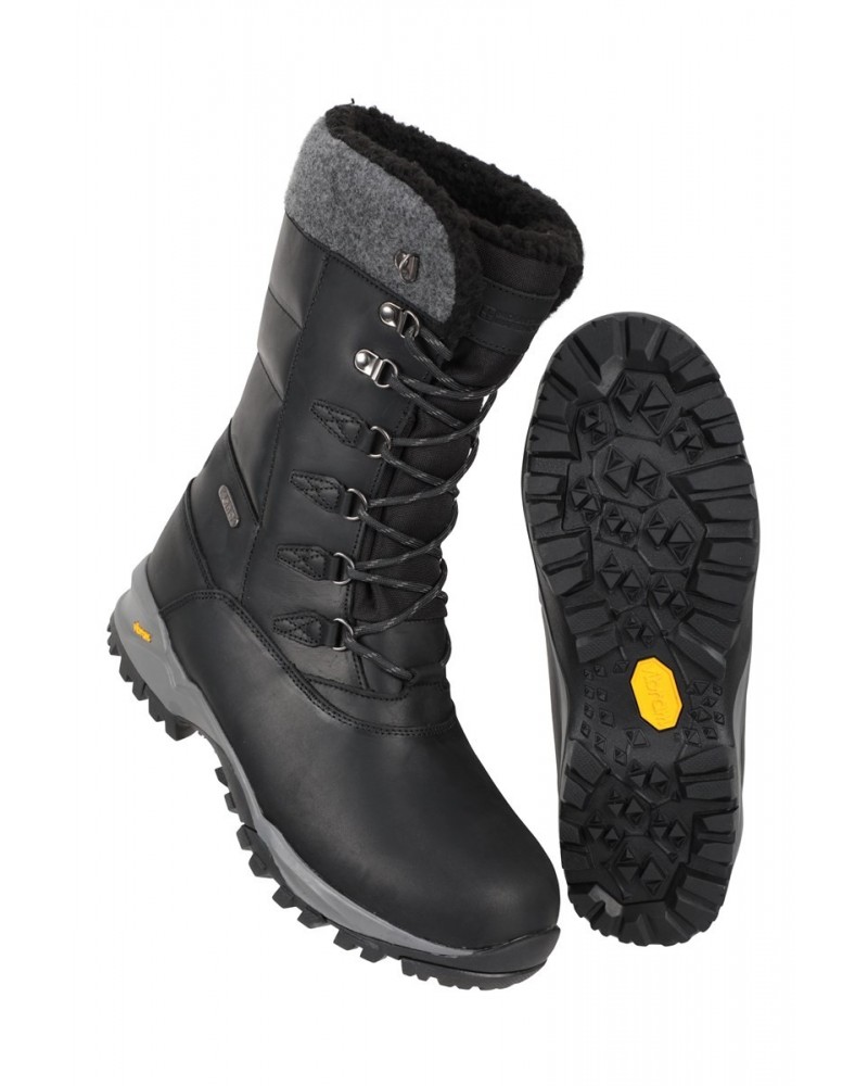 Vostock Extreme Mens Vibram Snow Boots Black $48.00 Footwear