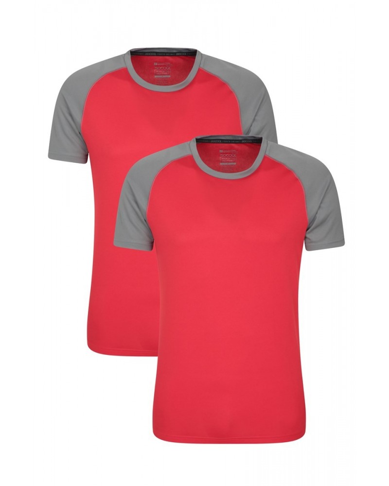 Endurance Mens T-Shirt Multipack Red $15.65 Tops