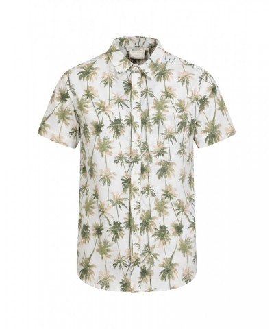 Hawaiian Short Sleeve Mens Shirt Unboxed White $19.79 Tops