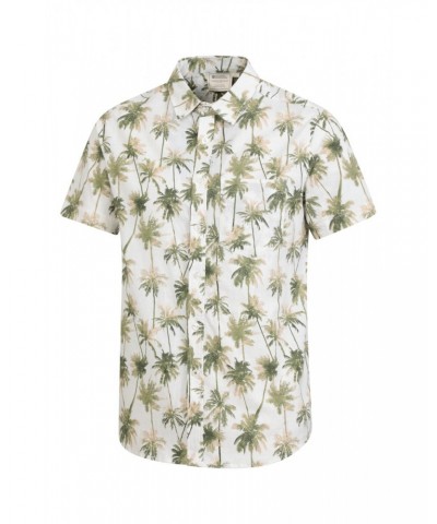 Hawaiian Short Sleeve Mens Shirt Unboxed White $19.79 Tops