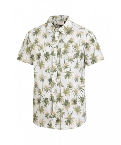 Hawaiian Short Sleeve Mens Shirt Unboxed White $19.79 Tops