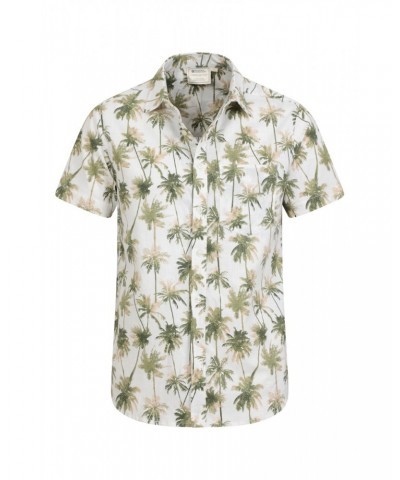 Hawaiian Short Sleeve Mens Shirt Unboxed White $19.79 Tops