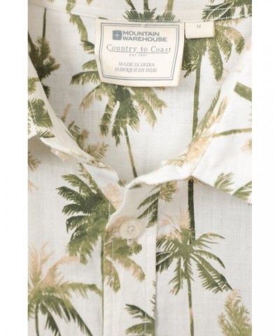 Hawaiian Short Sleeve Mens Shirt Unboxed White $19.79 Tops