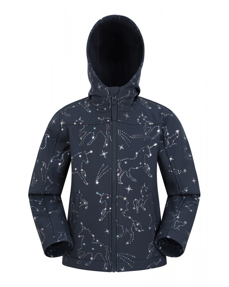 Exodus II Kids Printed Water-resistant Softshell Black $14.19 Jackets