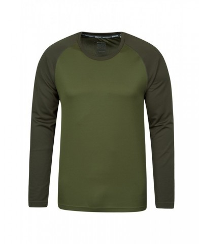 Endurance Mens Long Sleeved Top Khaki $12.53 Active