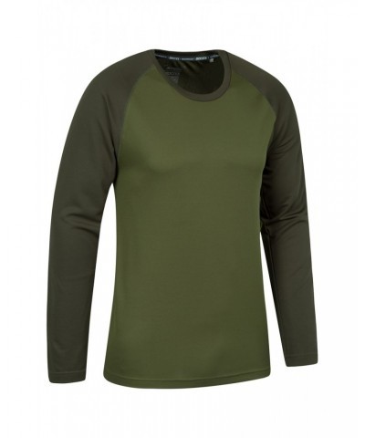 Endurance Mens Long Sleeved Top Khaki $12.53 Active