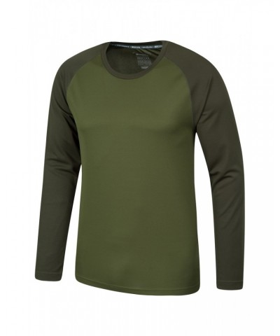 Endurance Mens Long Sleeved Top Khaki $12.53 Active