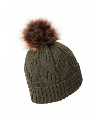 Florence Womens Pom Beanie Khaki $11.79 Accessories