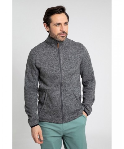 Idris II Mens Full-Zip Fleece Jacket Grey $16.34 Fleece