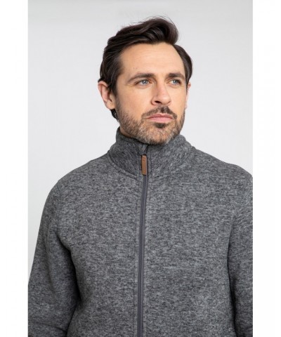 Idris II Mens Full-Zip Fleece Jacket Grey $16.34 Fleece