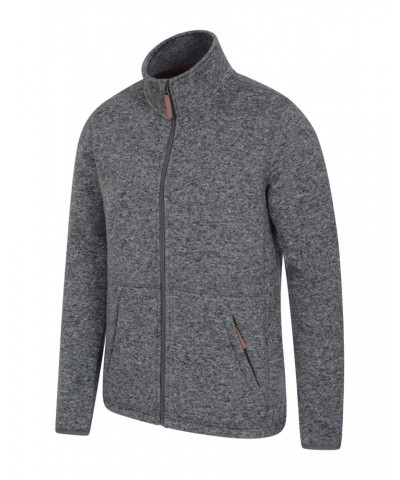 Idris II Mens Full-Zip Fleece Jacket Grey $16.34 Fleece