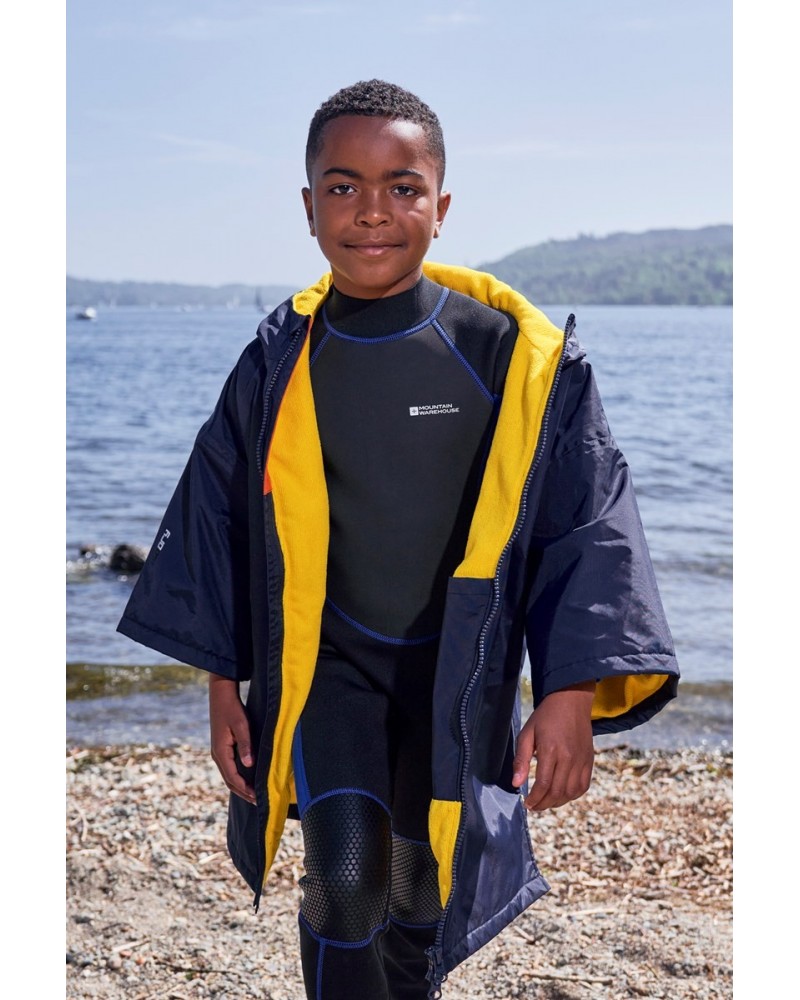 Wave Kids Waterproof Swim Robe Navy $28.80 Swimwear