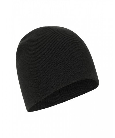 St Anton Mens Beanie Jet Black $9.68 Accessories