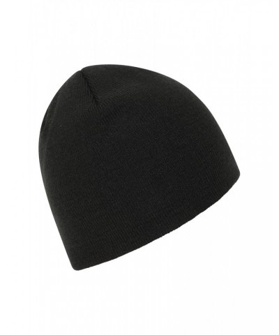 St Anton Mens Beanie Jet Black $9.68 Accessories