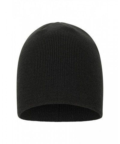 St Anton Mens Beanie Jet Black $9.68 Accessories