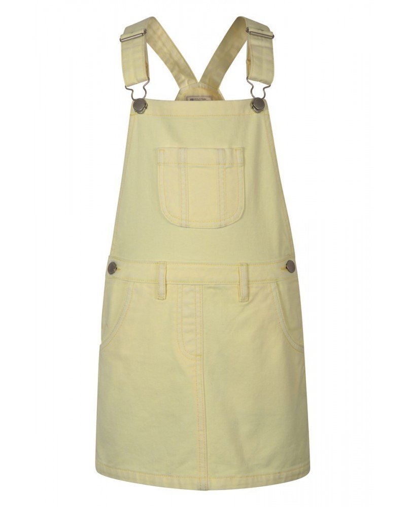 Kids Denim Overall Dress Yellow $13.49 Dresses & Skirts