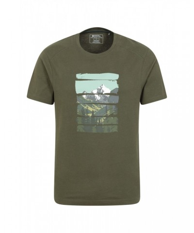 Picture Mountain Mens Organic T-Shirt Dark Khaki $19.46 Tops