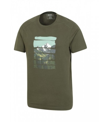 Picture Mountain Mens Organic T-Shirt Dark Khaki $19.46 Tops