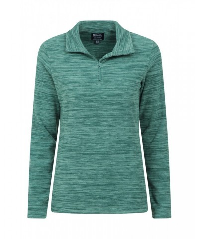 Snowdon Melange Womens Half-Zip Fleece Bright Green $14.74 Fleece