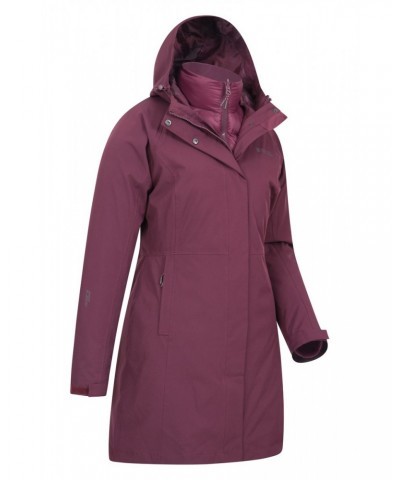 Alaskan Womens Long 3 in 1 Jacket Purple $61.20 Jackets