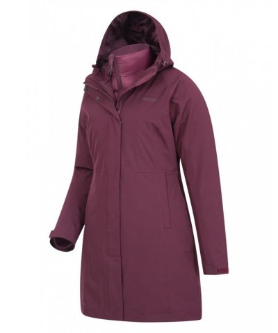 Alaskan Womens Long 3 in 1 Jacket Purple $61.20 Jackets