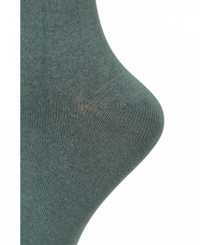 Bamboo Womens Embroidered Socks 3-Pack Navy $13.49 Accessories