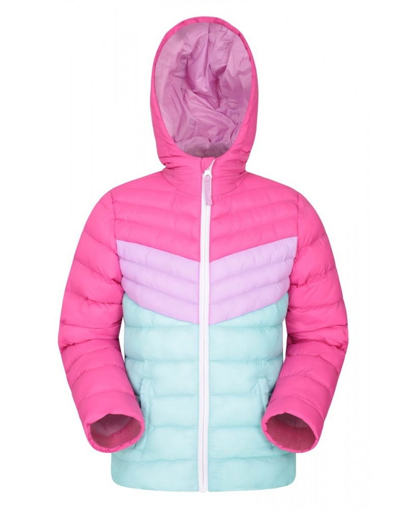 Colorblock Seasons Kids Insulated Jacket Pink $22.39 Jackets