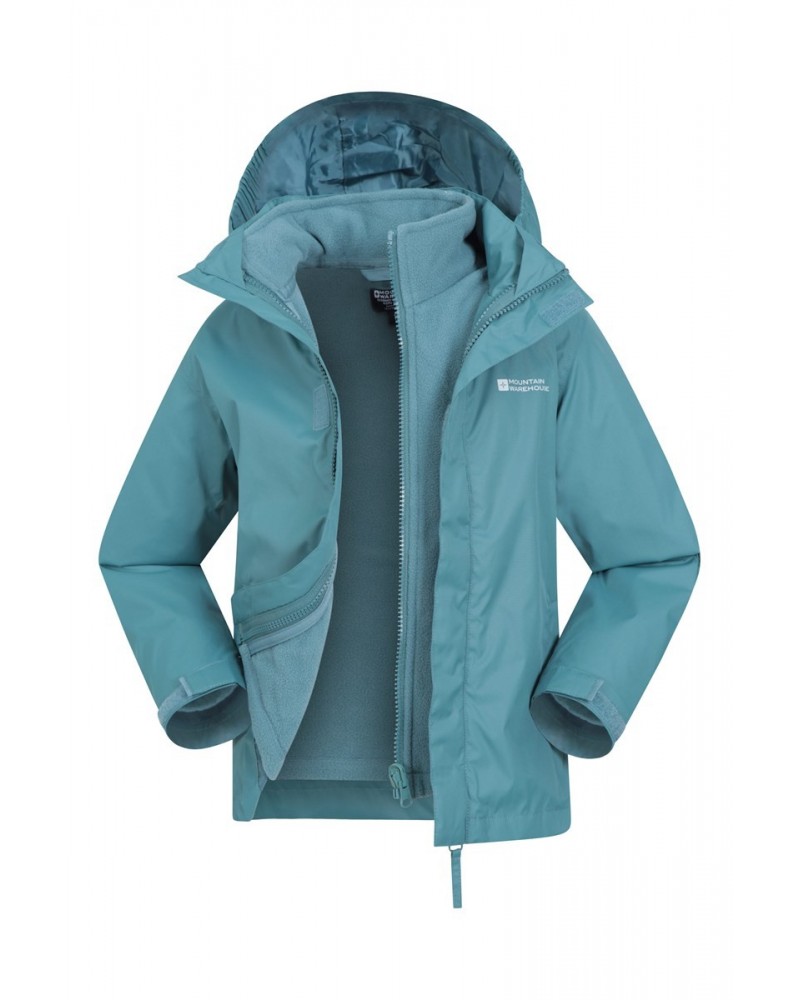 Fell Water-resistant Kids 3 in 1 Jacket Dark Teal $23.85 Jackets