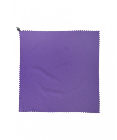 Clip Travel Towel - 40 x 40cm Dark Purple $10.43 Travel Accessories