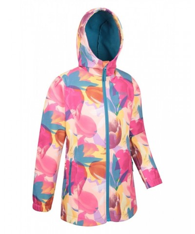 Kids Scallop Hem Softshell Jacket Orchid Garden $16.49 Jackets