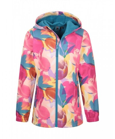 Kids Scallop Hem Softshell Jacket Orchid Garden $16.49 Jackets