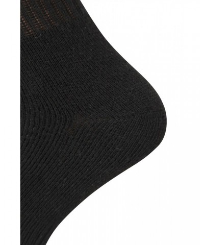 Outdoor Mens Mid-Calf Hiking Socks 3-pack Black $10.99 Accessories