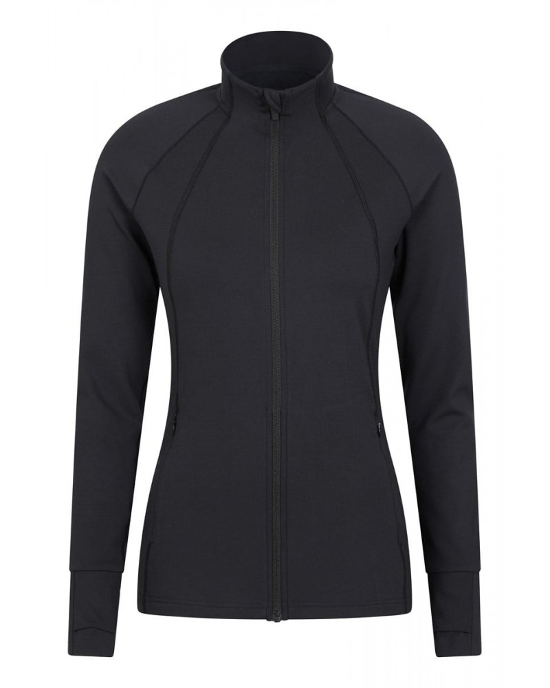 Womens Recycled Shaped Active Midlayer Black $20.21 Active