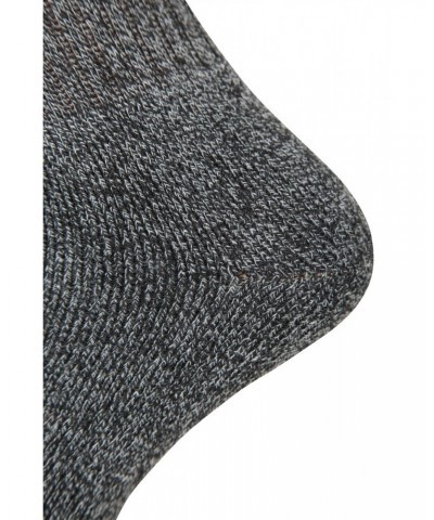 Outdoor Mens Mid-Calf Hiking Socks 3-pack Black $10.99 Accessories