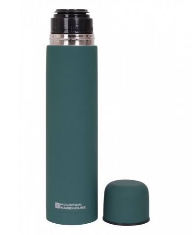 Double Walled Rubber Finish Flask - 1L Dark Green $15.11 Accessories