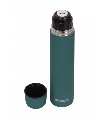 Double Walled Rubber Finish Flask - 1L Dark Green $15.11 Accessories