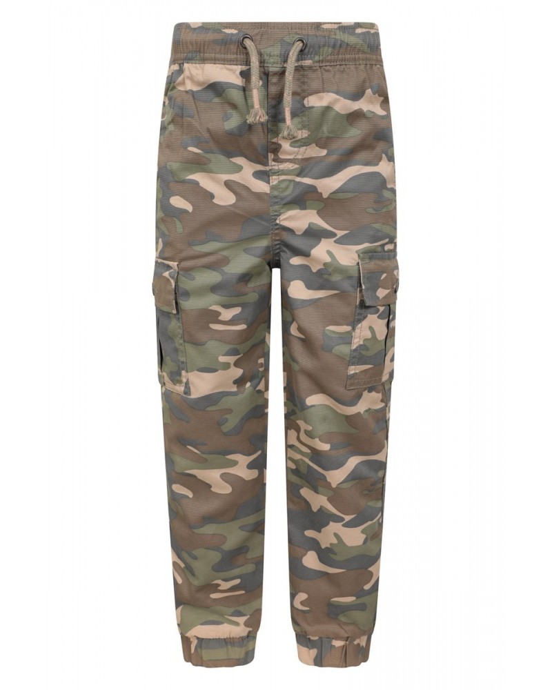 Camo Kids Stain Resistant Cargo Pants Khaki $15.38 Pants