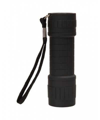 9 LED Mini Rubber Flashlight Black $7.55 Walking Equipment