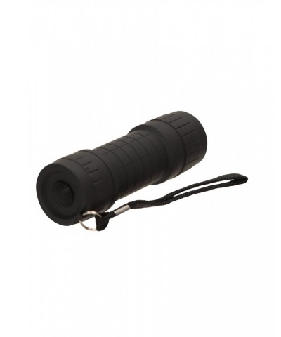 9 LED Mini Rubber Flashlight Black $7.55 Walking Equipment