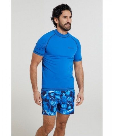 Mens UV Rash Guard Blue $14.99 Swimwear