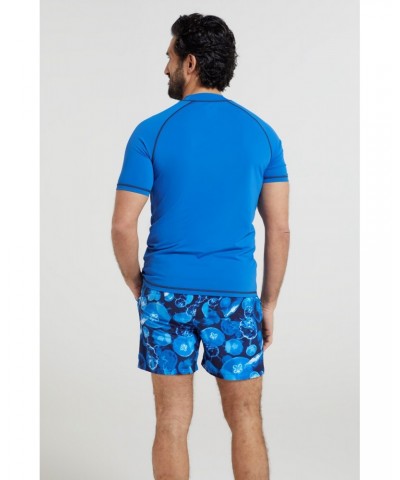 Mens UV Rash Guard Blue $14.99 Swimwear