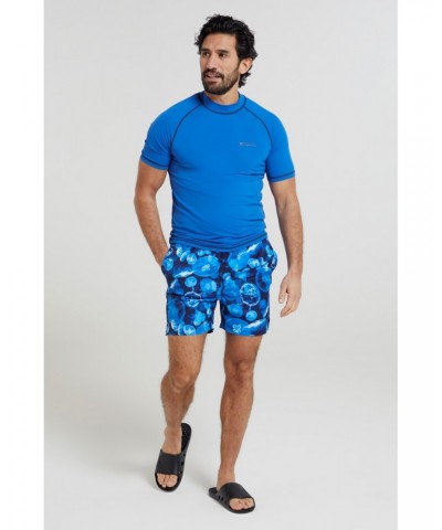 Mens UV Rash Guard Blue $14.99 Swimwear