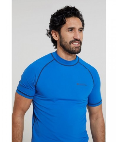 Mens UV Rash Guard Blue $14.99 Swimwear