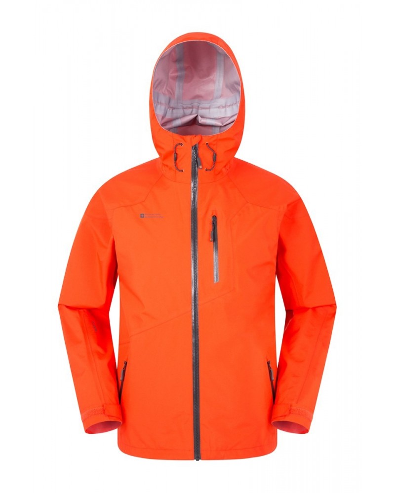 Bachill Mens 3 Layer Waterproof Jacket Orange $47.99 Jackets