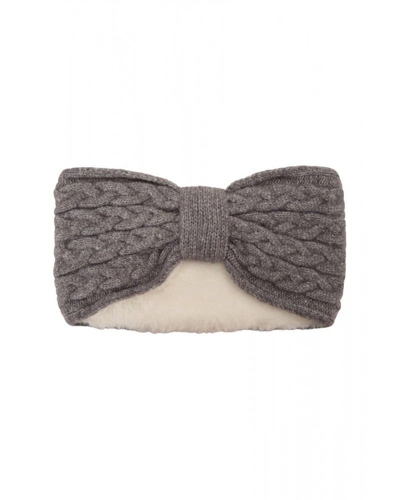 Twist Front Womens Thermal Headband Grey $10.44 Accessories